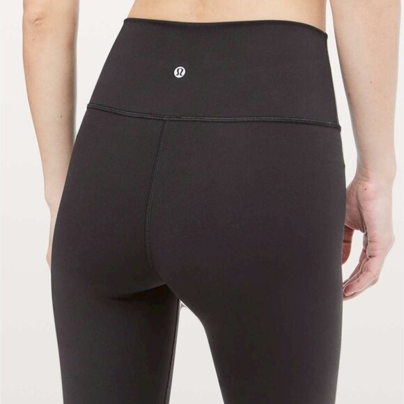 NWOT black- Lululemon 21" crop. - Picture 2 of 2